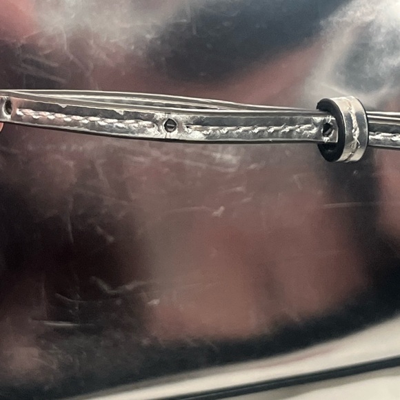 Staud Mini Mar Bag Silver leather w/dustbag - Picture 16 of 16